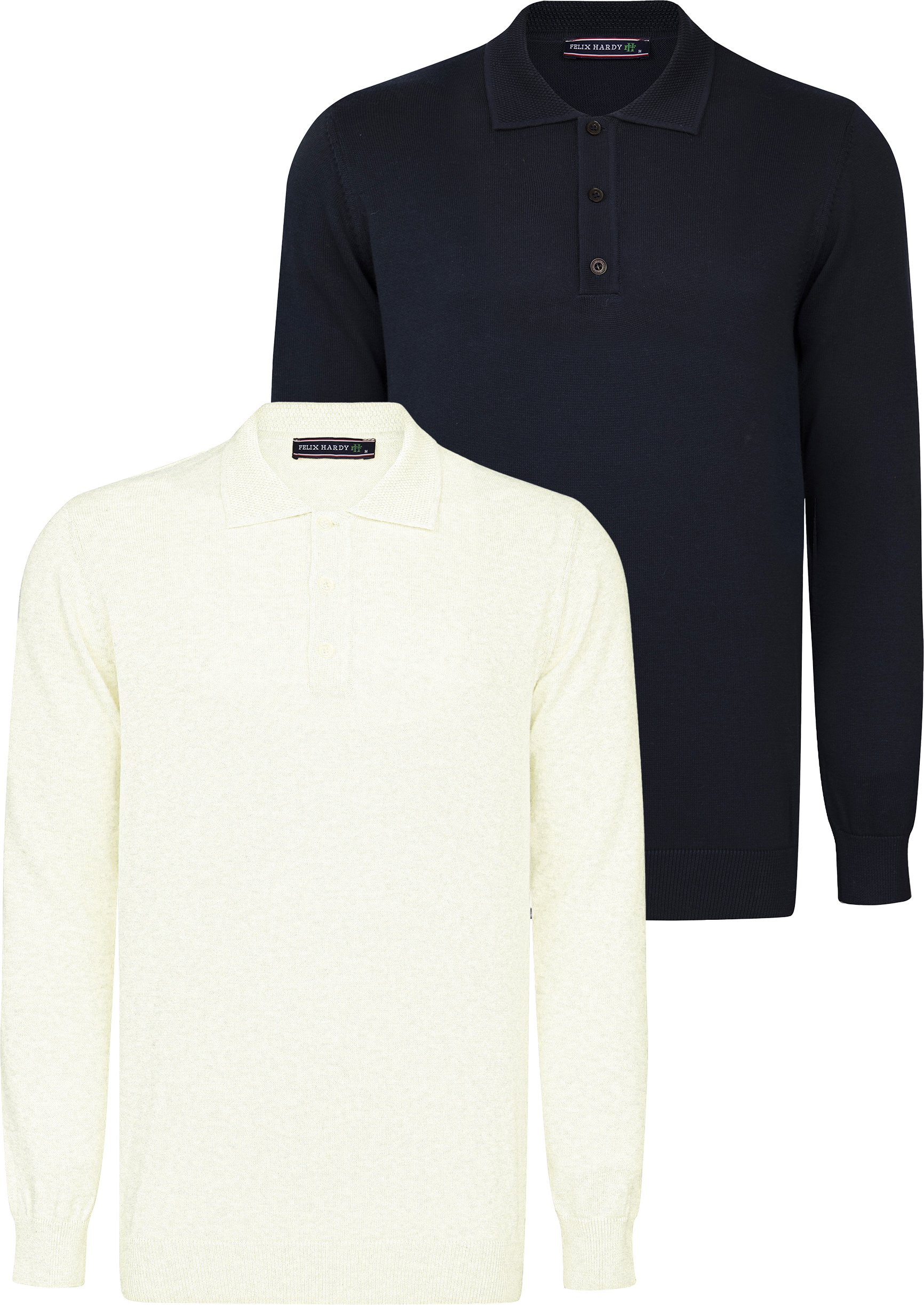 Thumbnail - Pullover Pullover Mit Polo-Kragen 2Er-Pack
