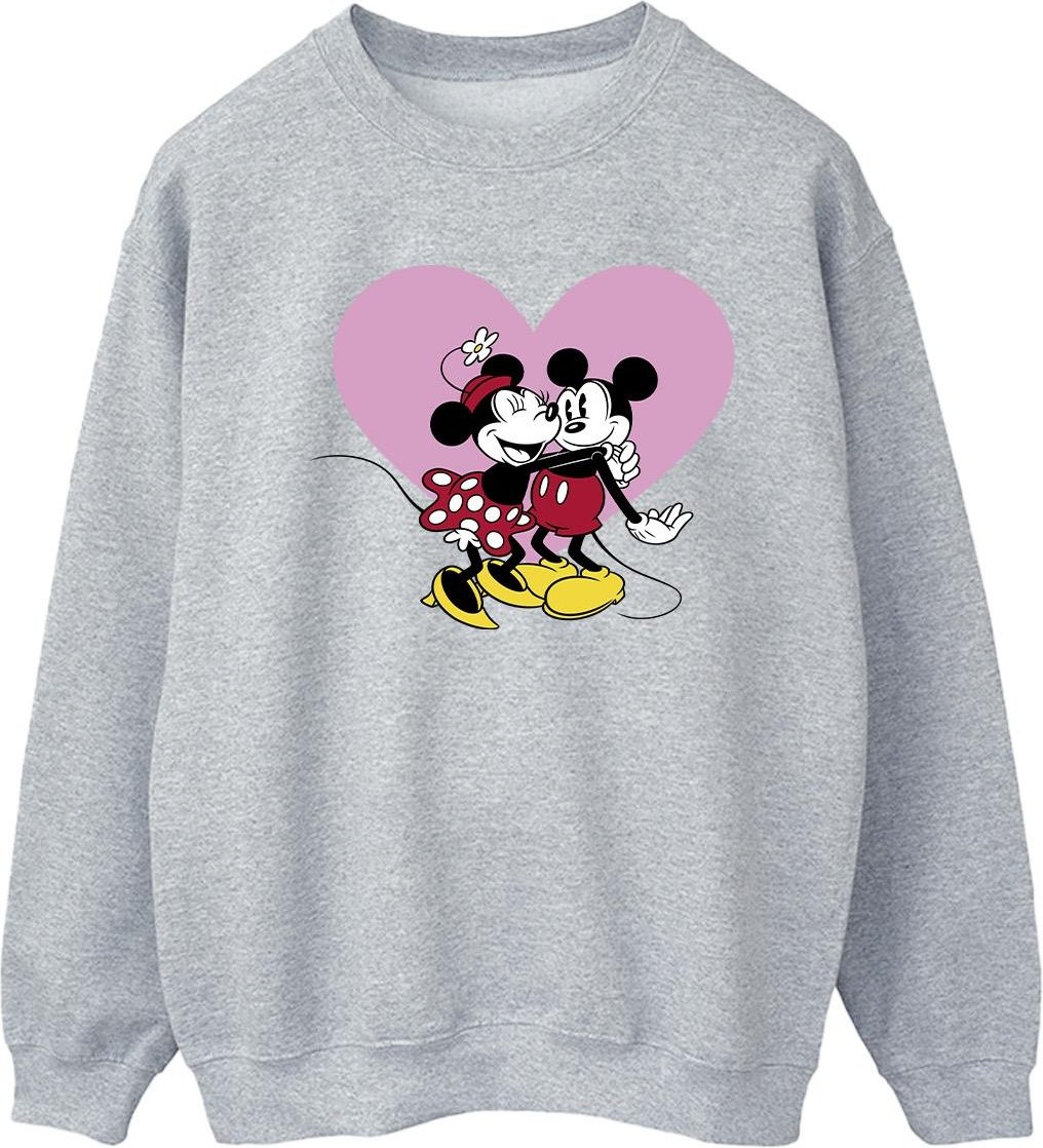 Disney - "Mickey Mouse Love Languages" Sweatshirt für Damen (Grau)
