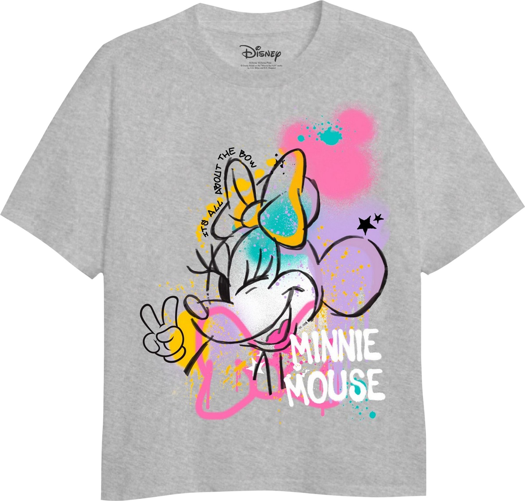 Disney - T-Shirt für Mädchen (Grau meliert)