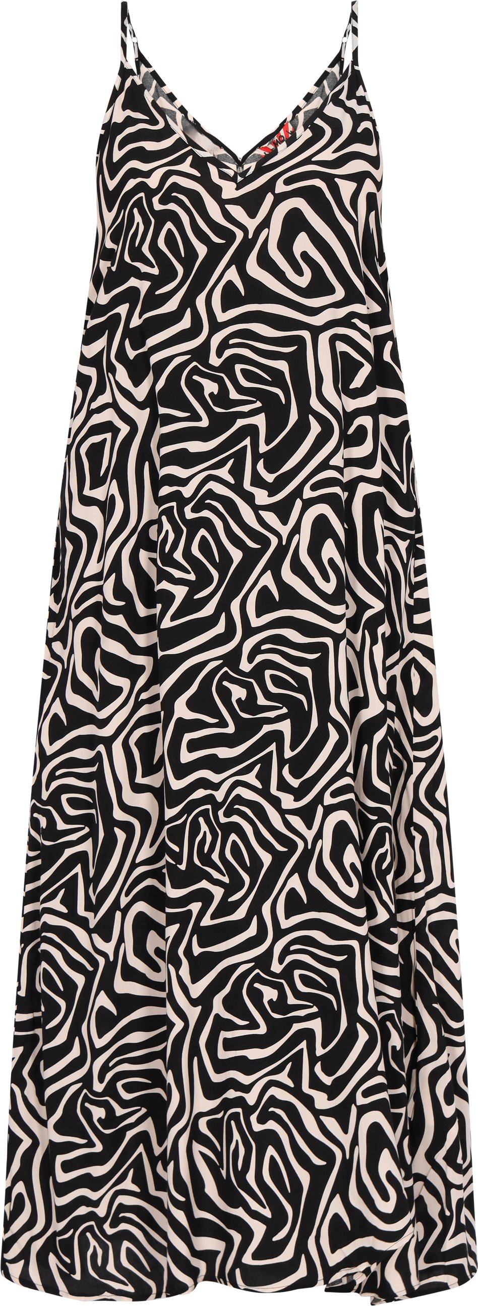 Mymo Kleid Frauen schwarz-weiß