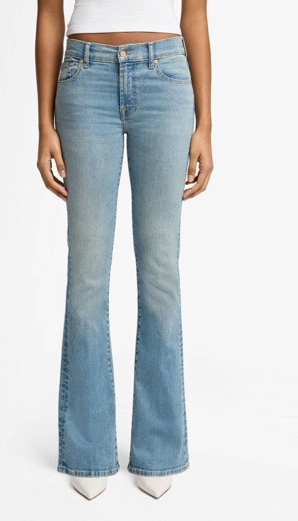 Damen Jeans Bootcut Bootcut Fit