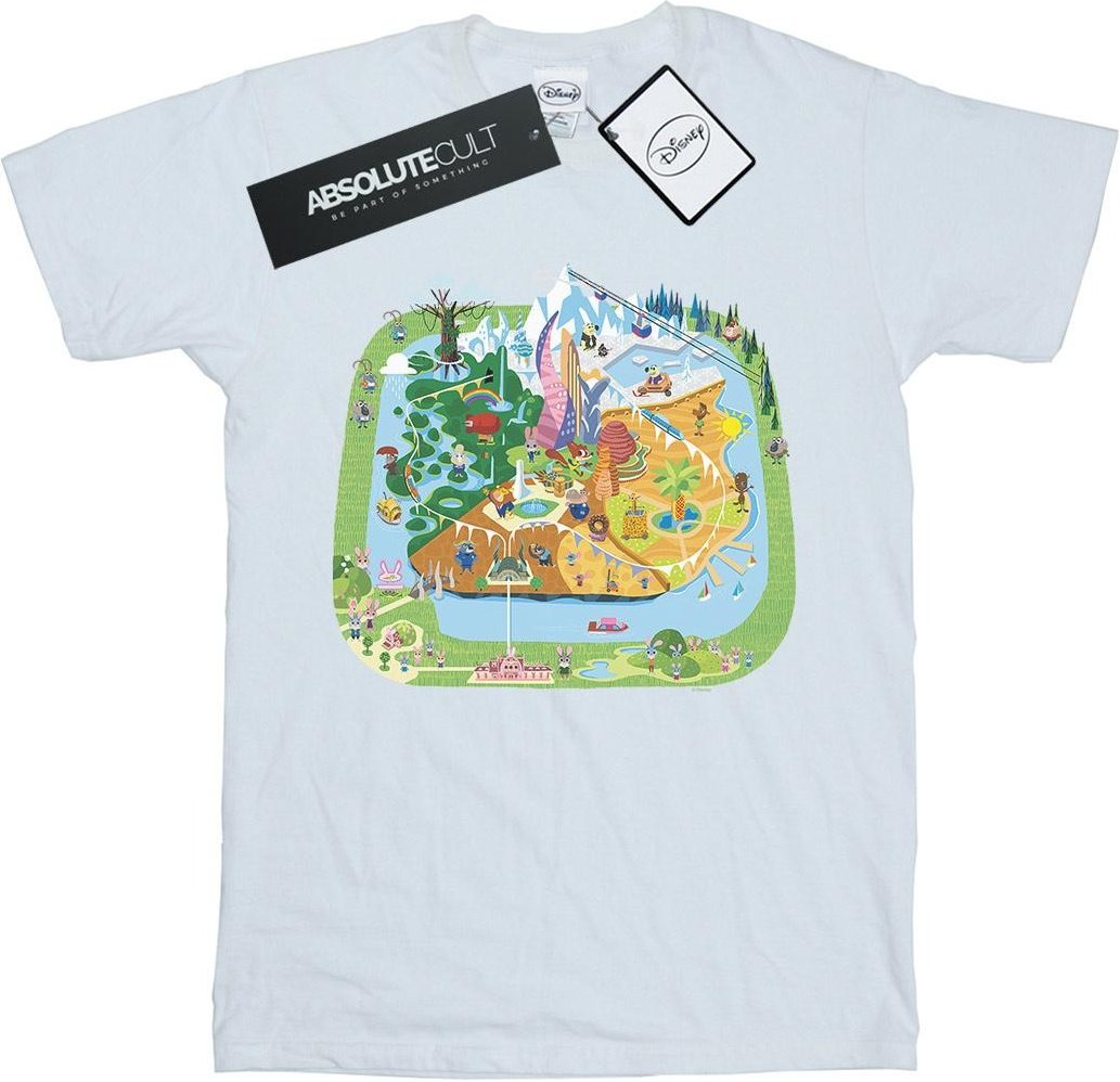 Disney - "Zootropolis City" T-Shirt für Herren (Weiß)