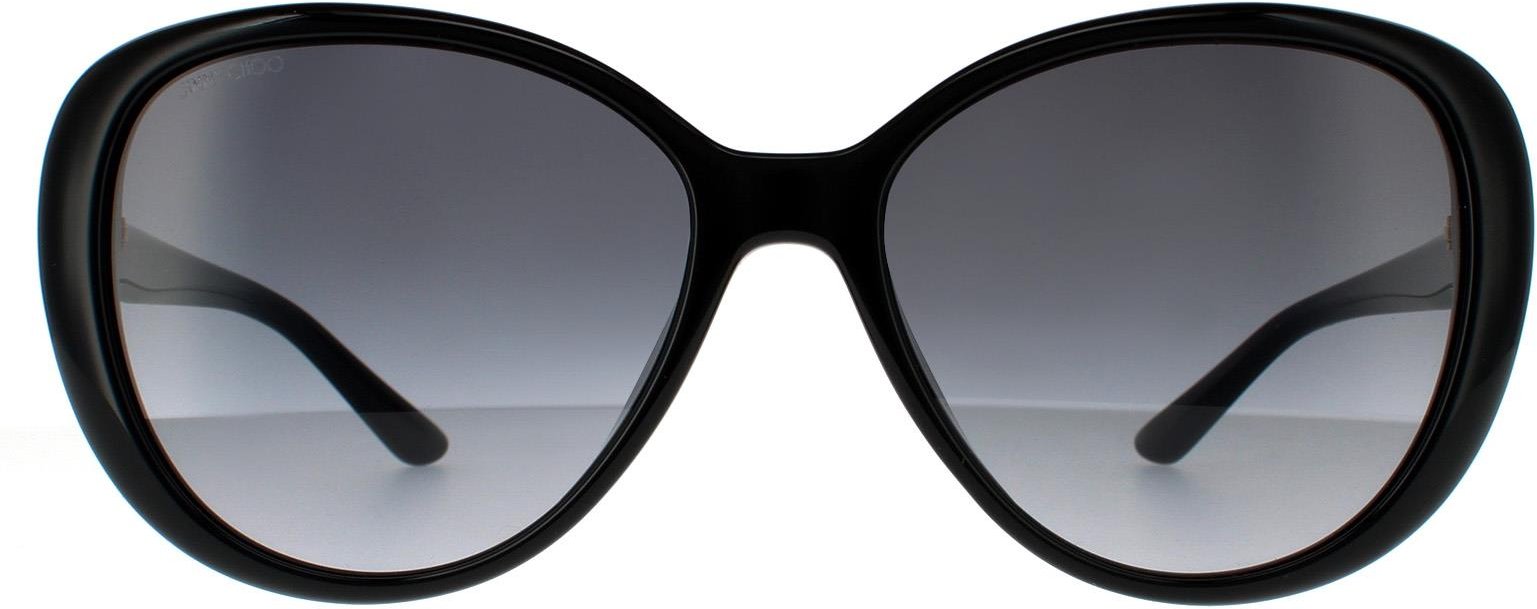 Jimmy Choo Butterfly Womens Black Dark Grey Gradient Sonnenbrille