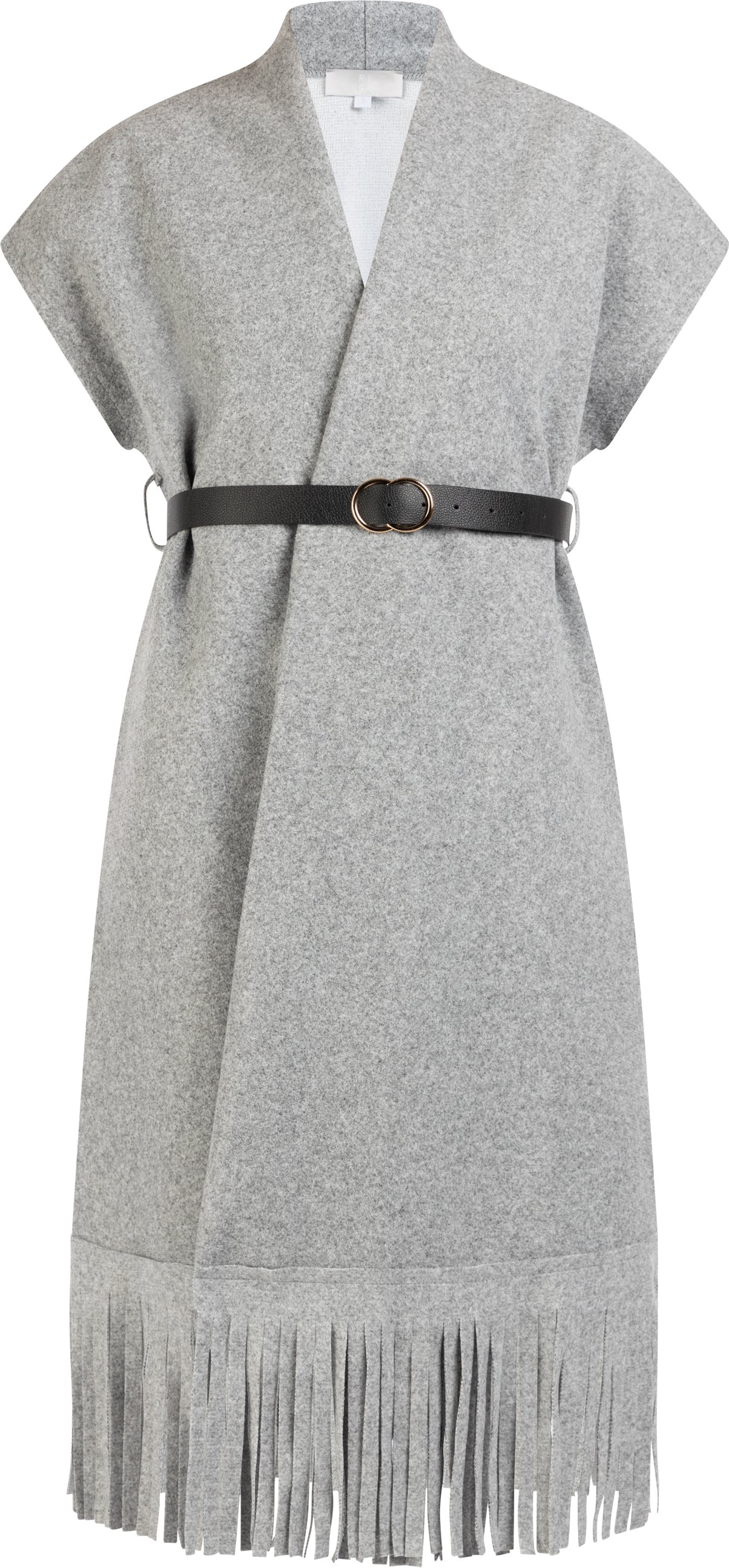 Dreimaster Weste Damen grau melange