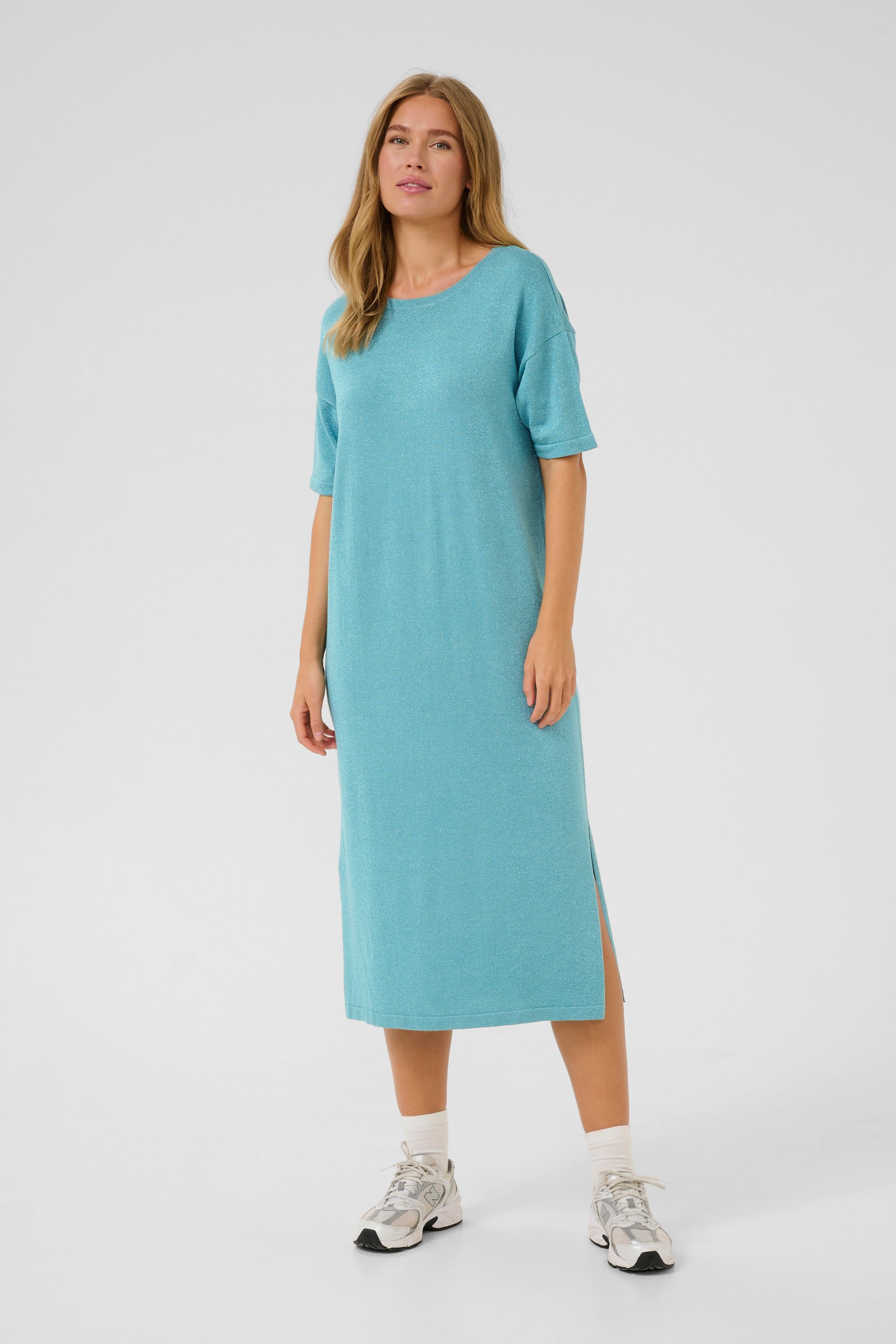 Thumbnail - Kleid Loose fit Teal blue
