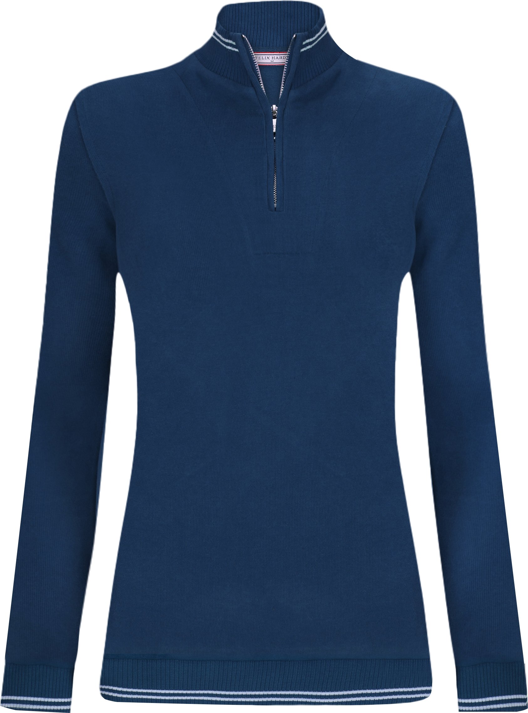 Pullover Strickpullover Mit Halbem Reißverschluss