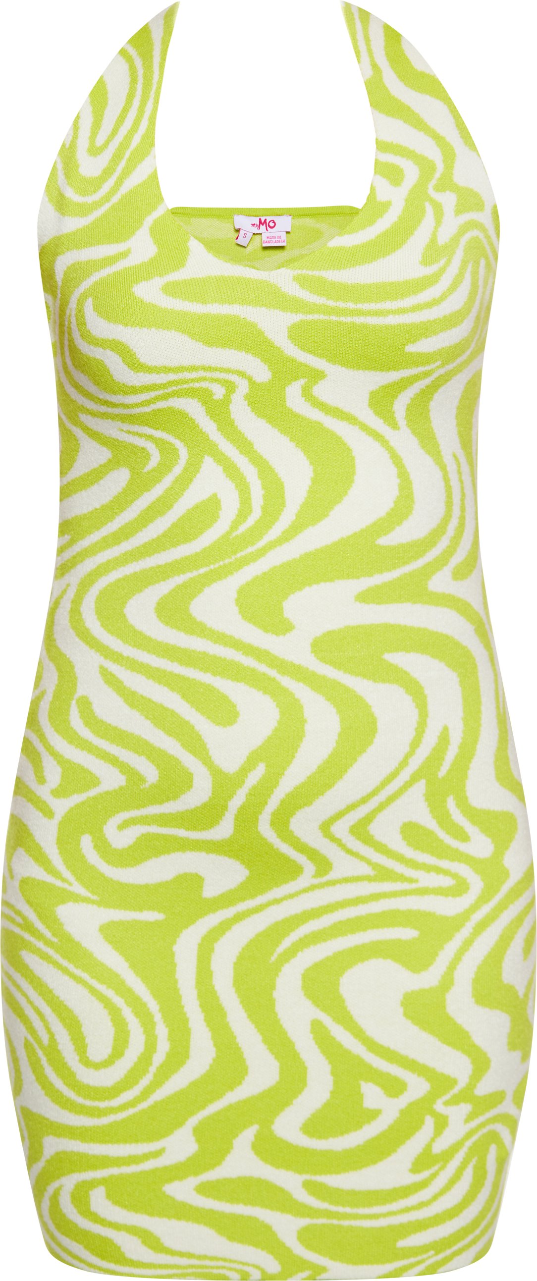 Mymo Kleid Damen WOLLWEISS LIMETTE
