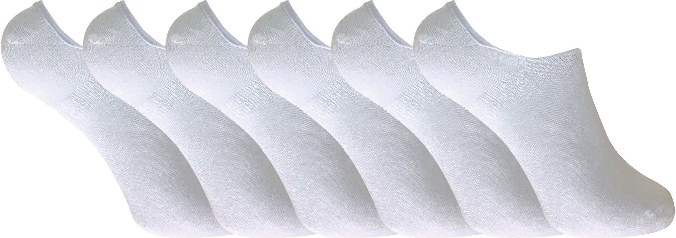 6er Pack Damen Bambus Liner Knöchelsocken mit Grip