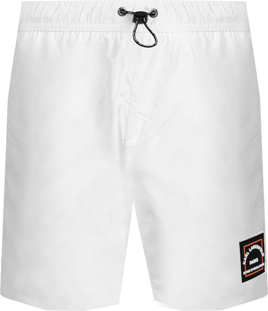 Karl Lagerfeld Badehose Basic Herren Weiß