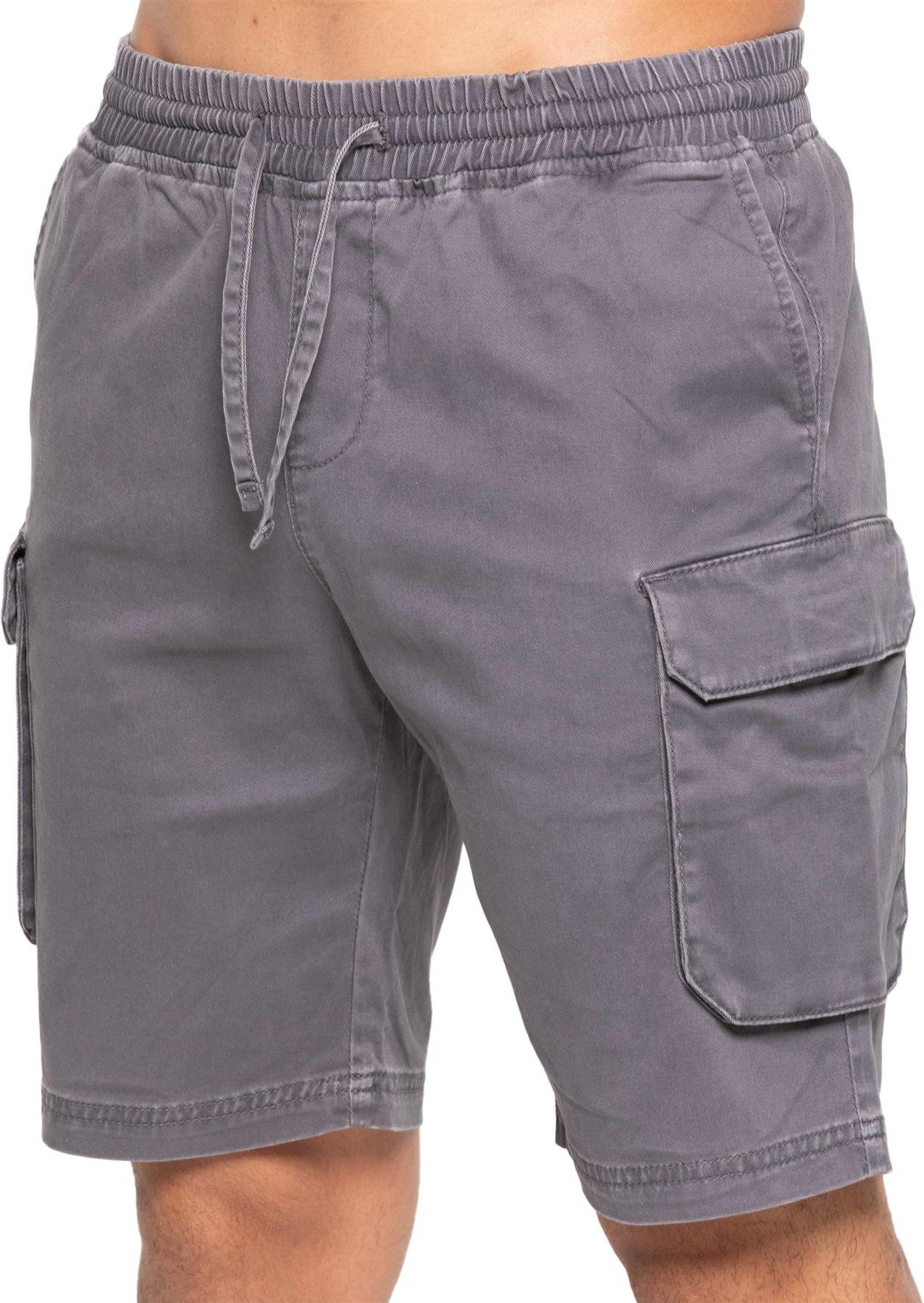 Thumbnail - Enzo | Herren Cargo Shorts - Grau