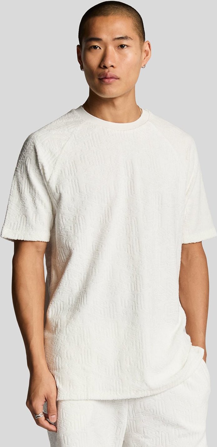 Lyle & Scott Emblem Handtuch-T-Shirt - Off-White