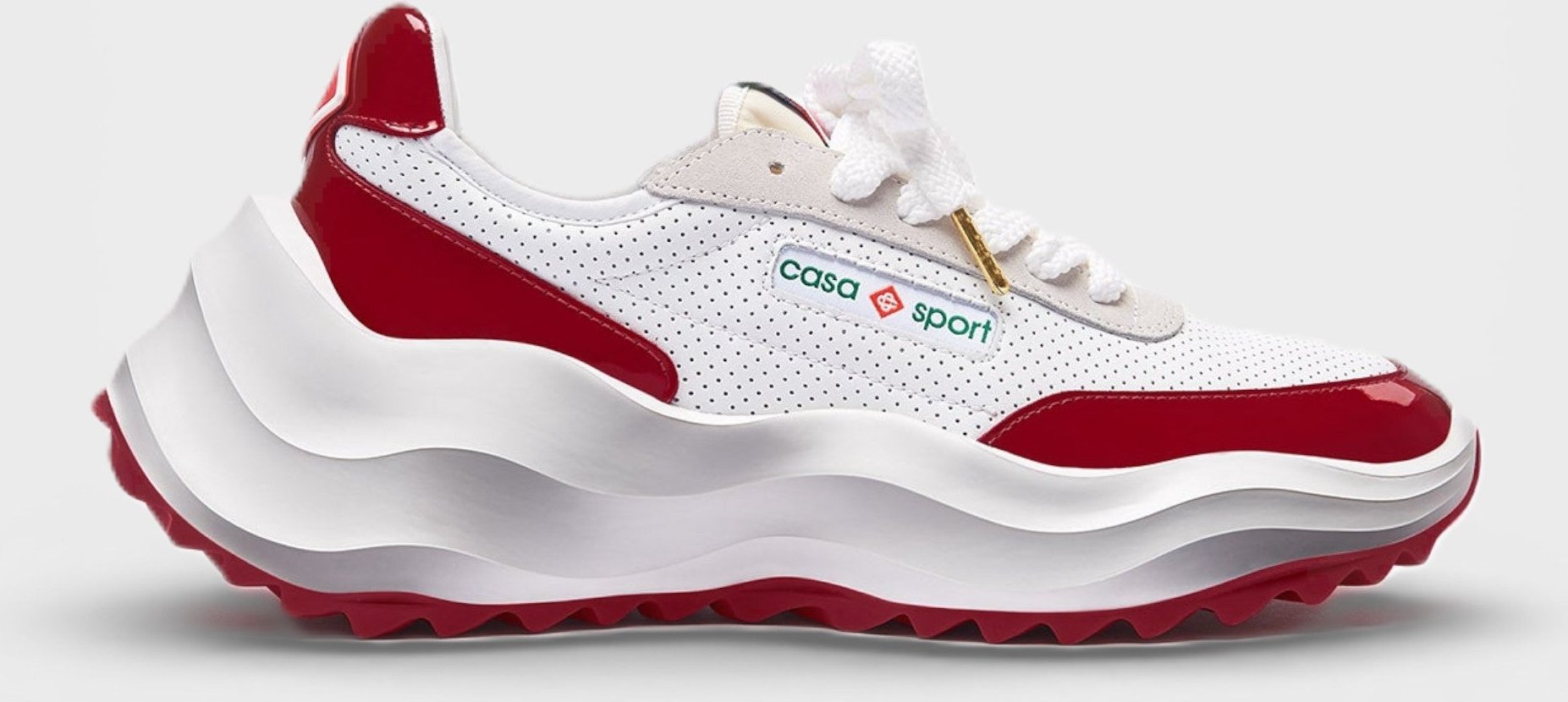 Casablanca Atlantis Herren Sneaker Weiß/Rot