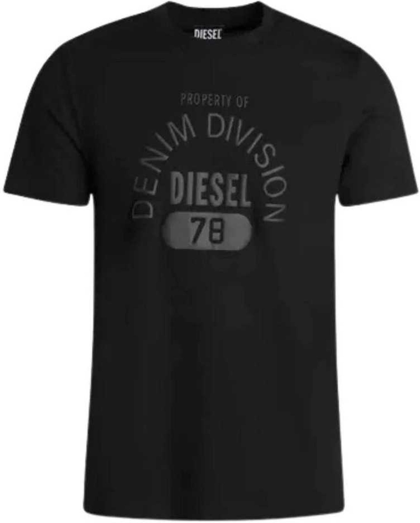 Diesel - "Property Of Denim Division" T-Shirt für Herren/Damen Unisex (Schwarz)