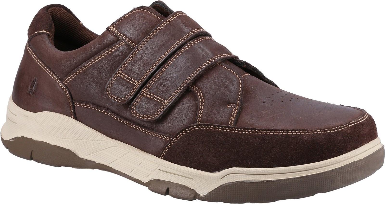 Thumbnail - Hush Puppies Herren Fabian Leder Doppelriemen Schuhe (Braun)