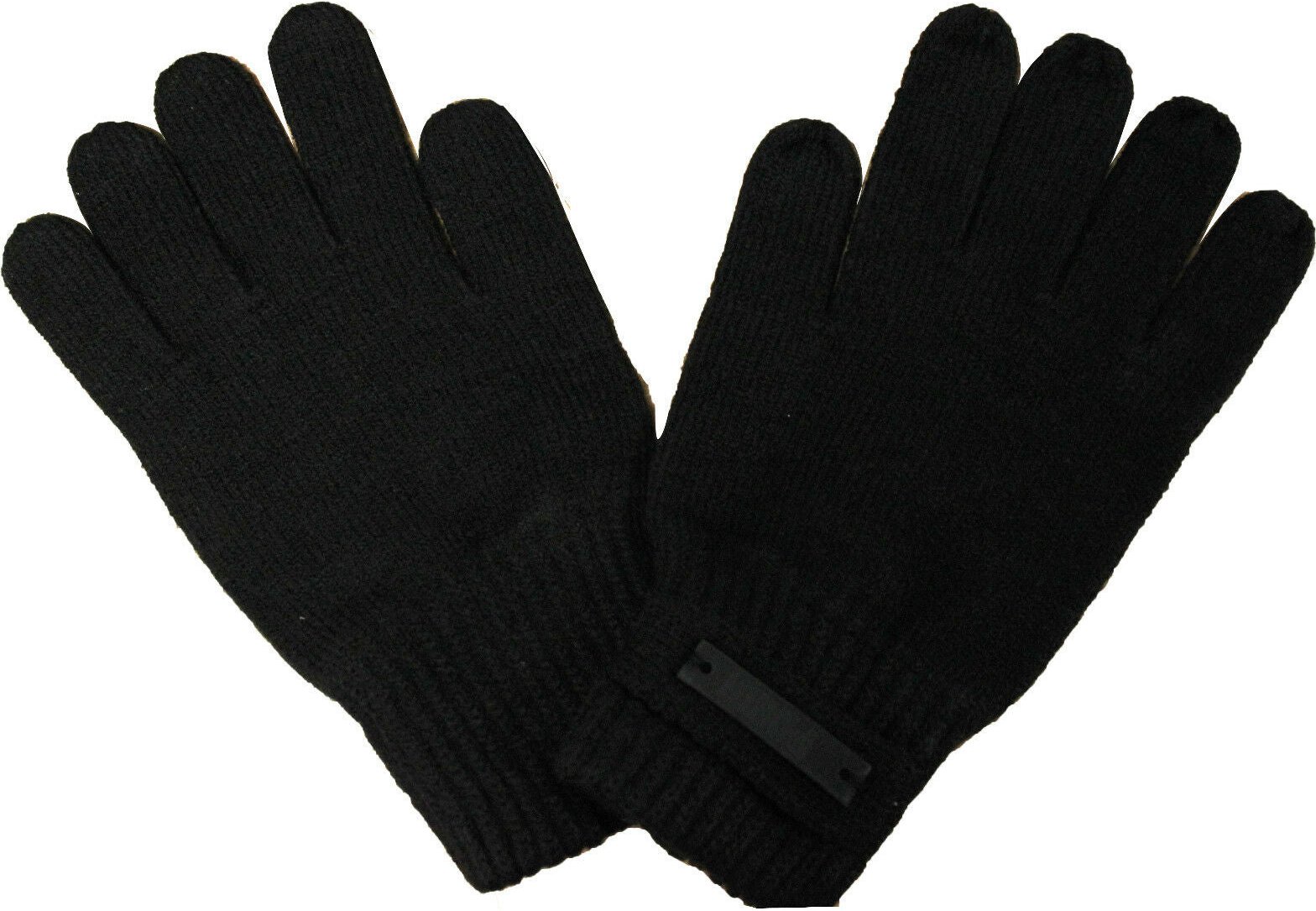 Puma – Gestrickte schwarze Damenhandschuhe