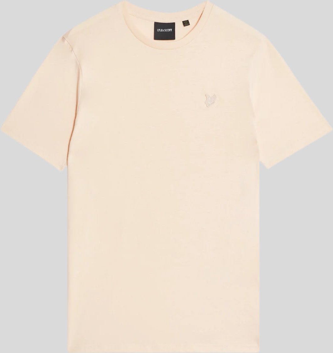 Lyle & Scott Baumwoll-T-Shirt mit Rundhalsausschnitt - Rosa