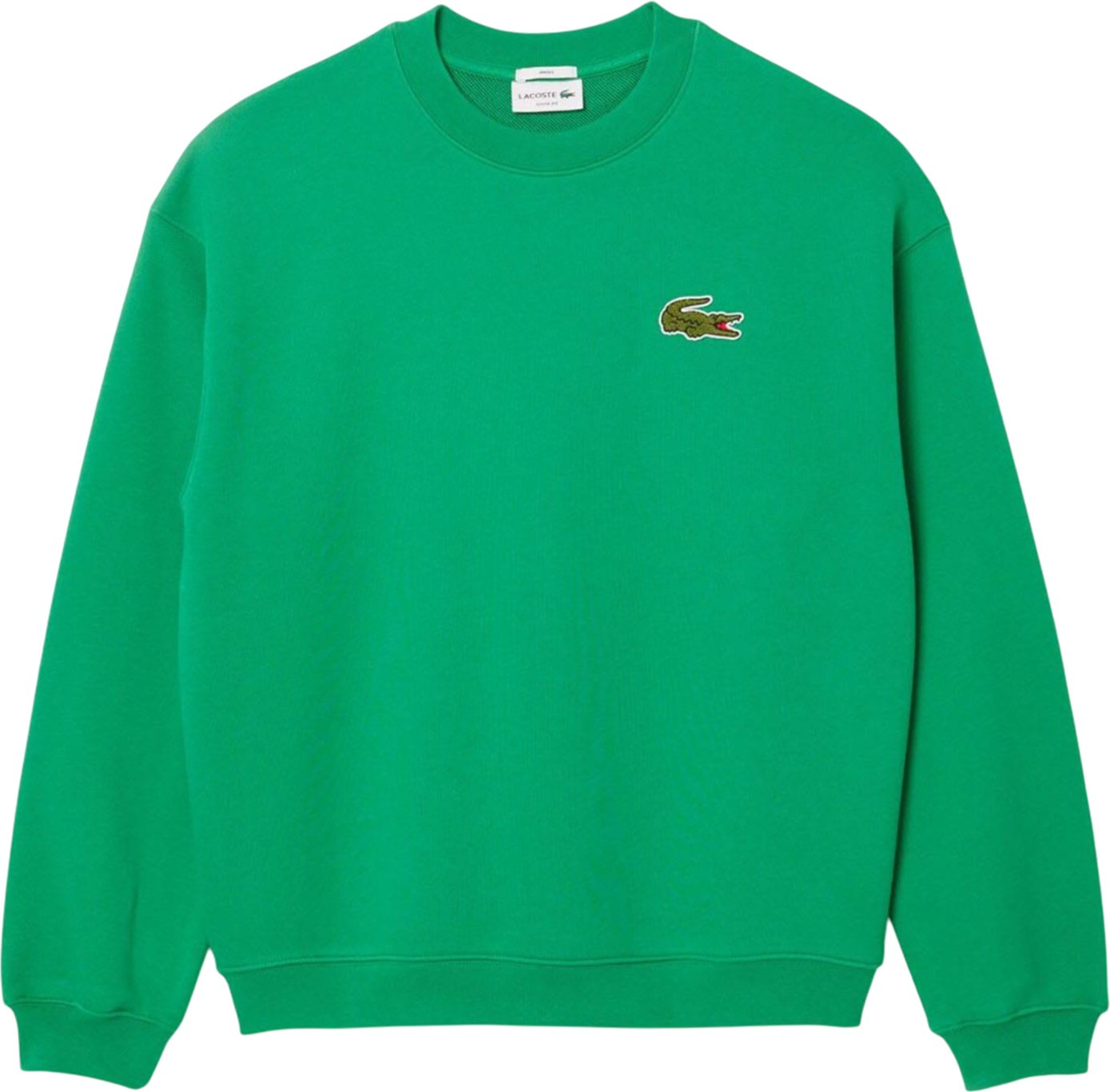 Lacoste - "Accent" Sweatshirt für Herren/Damen Unisex Fleece lose Passform (Grün)