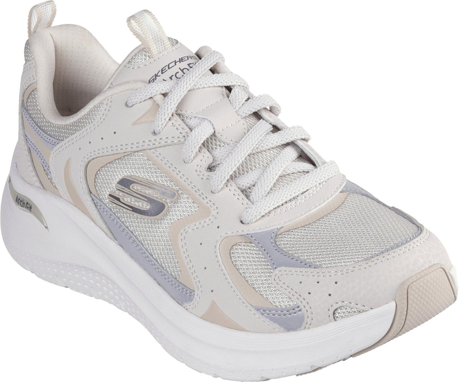 Skechers Arch Fit 2.0 Vintage Luxe Leder Damenschuhe Natural