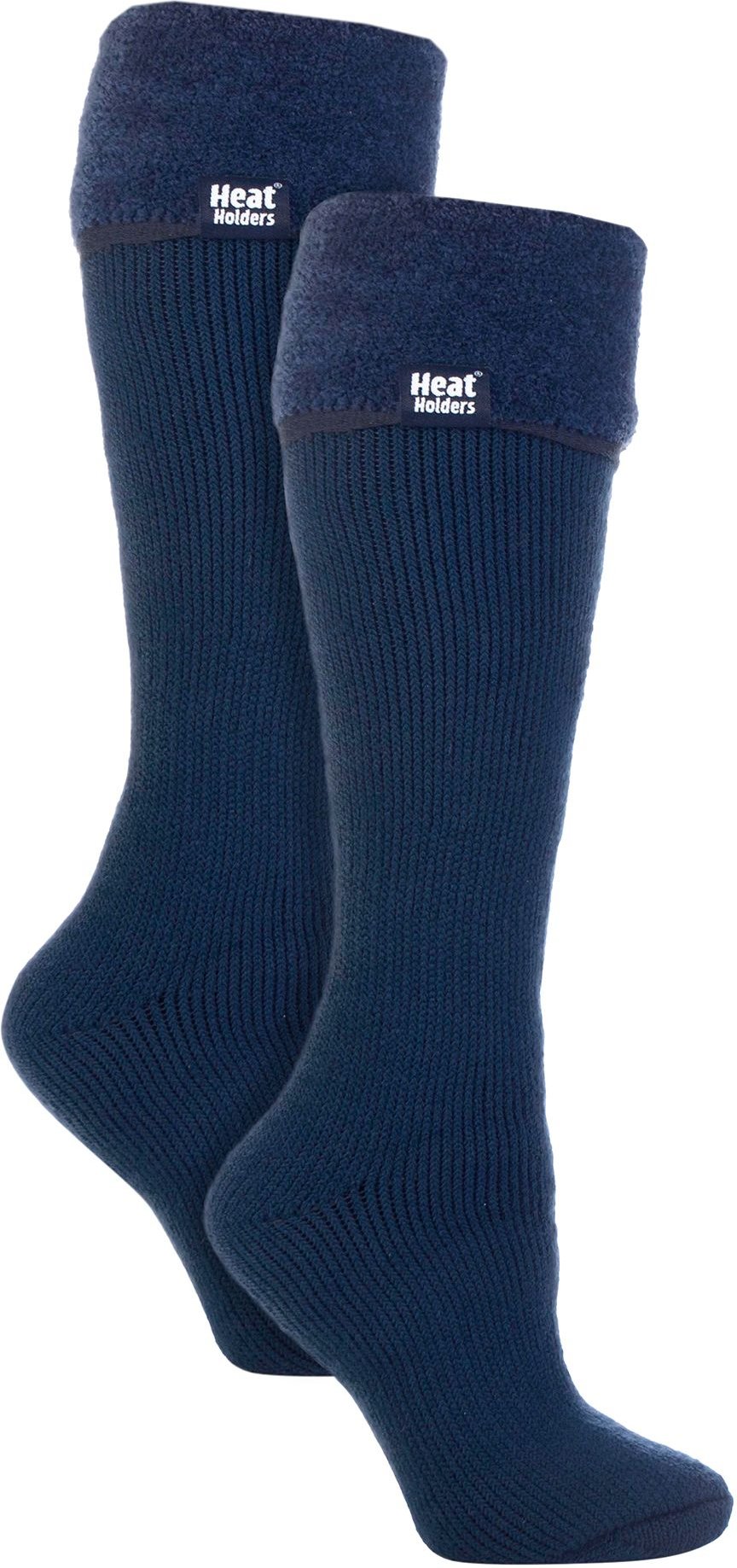 Damen 2er-Pack Wellington Weichgebürstete Innenschuhe Socken