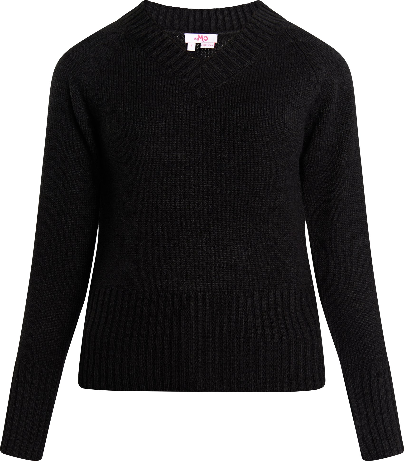 Mymo Strickpullover Damen schwarz