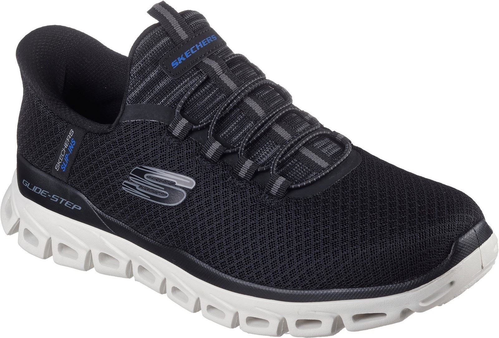 Thumbnail - Skechers Glide-Step Noxus Textil Herren Schwarz Sneaker