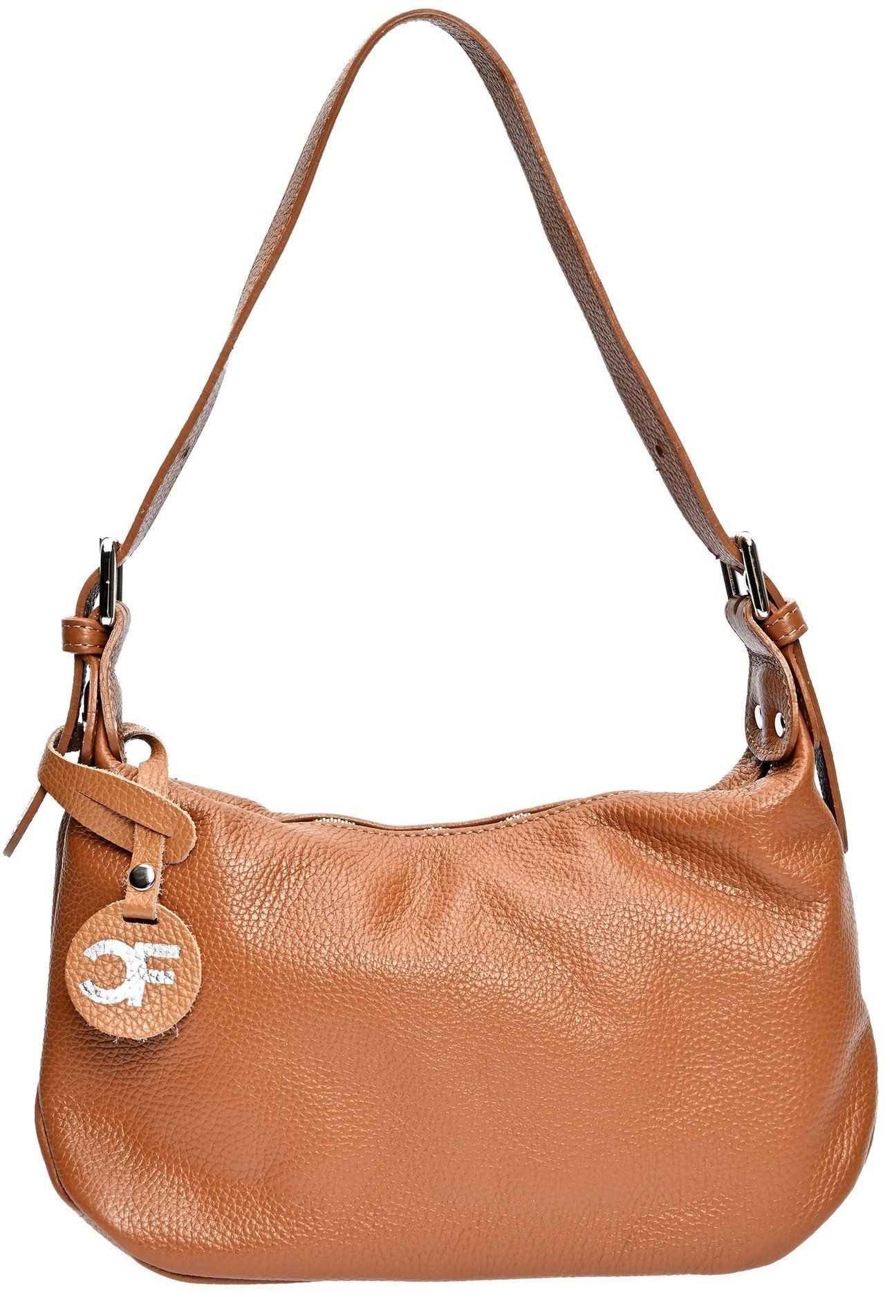 Carla Ferreri Braune Lederhandtasche