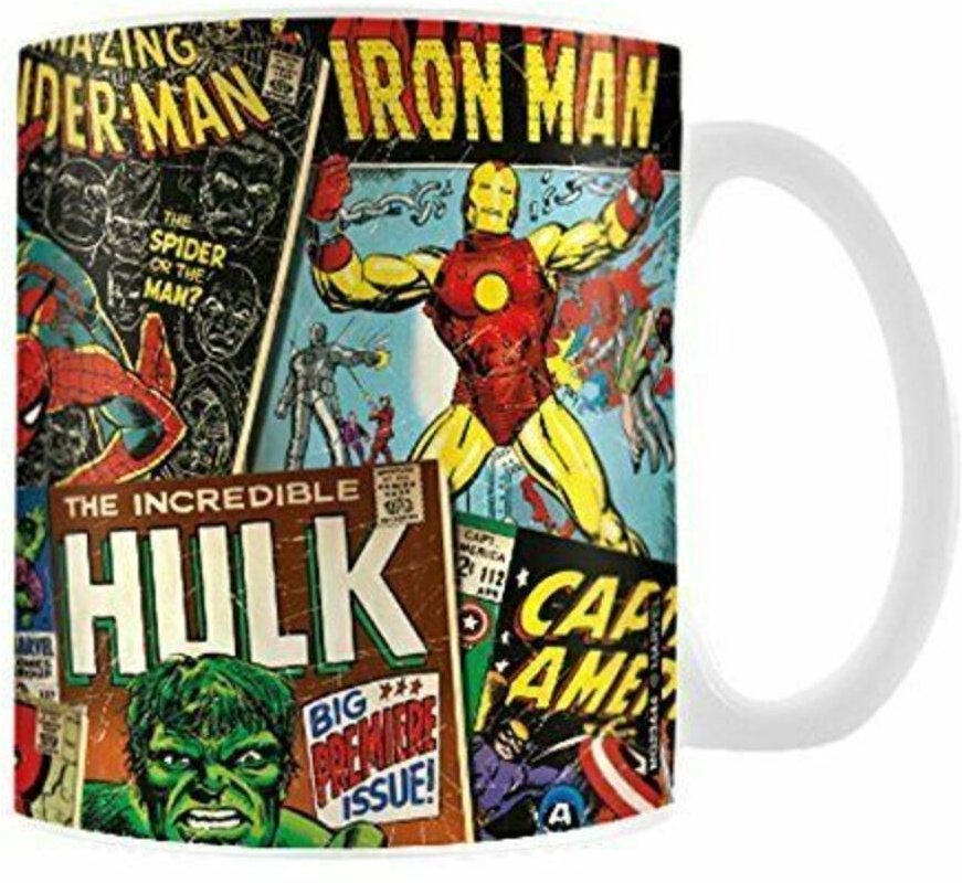 Marvel - Kaffeebecher "Retro", Comic-Titelbild (Bunt)