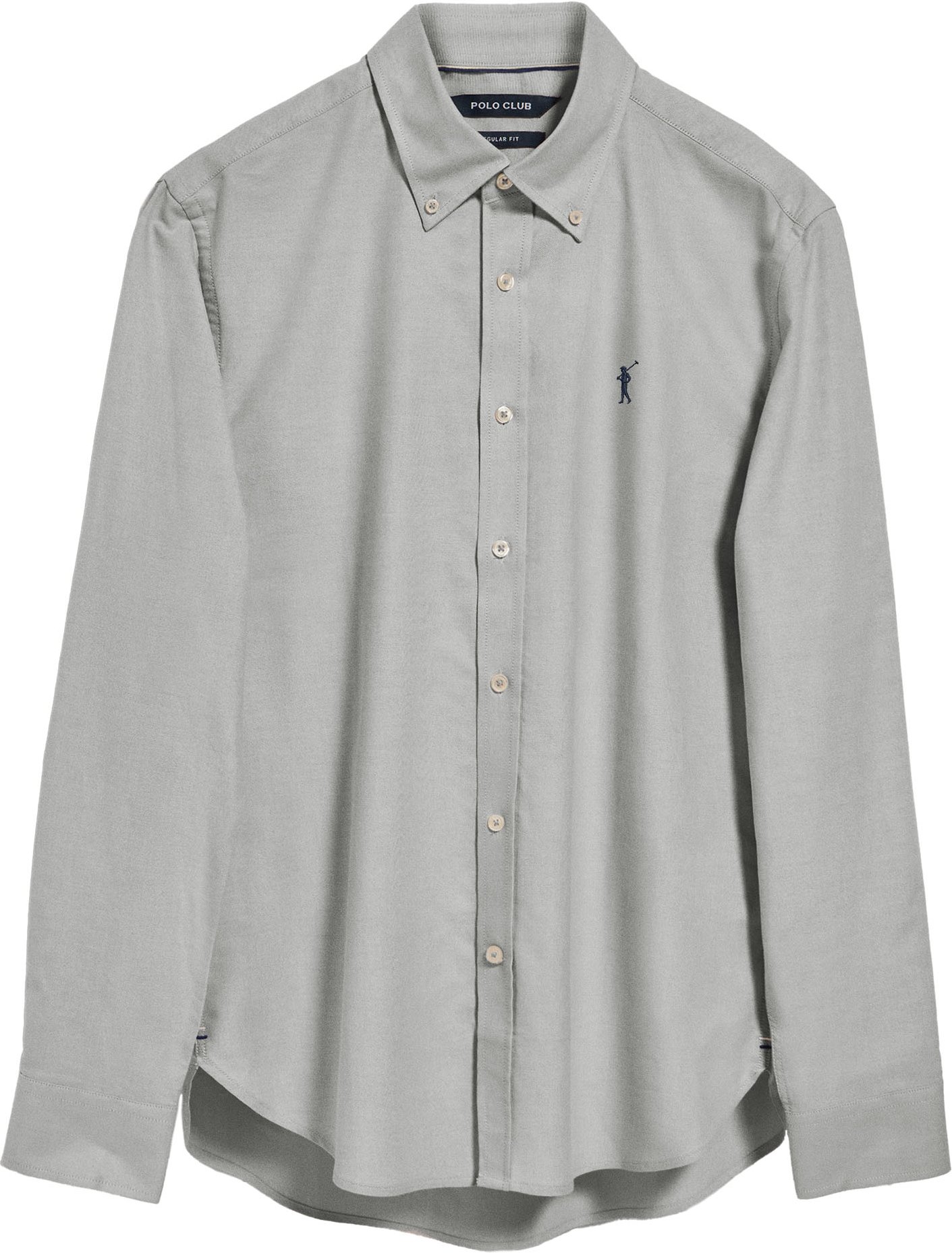 Oxford-Hemd hellgrün mit gesticktem Rigby Go-Logo