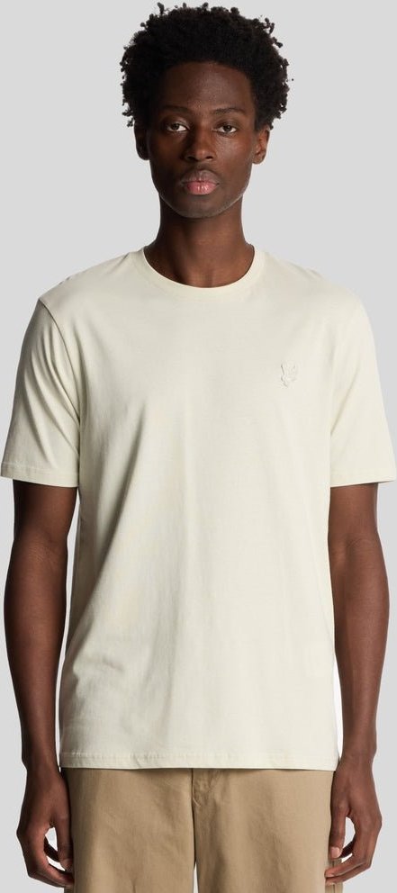 Lyle & Scott Superfeines Baumwoll-T-Shirt - Celadon-Tönung