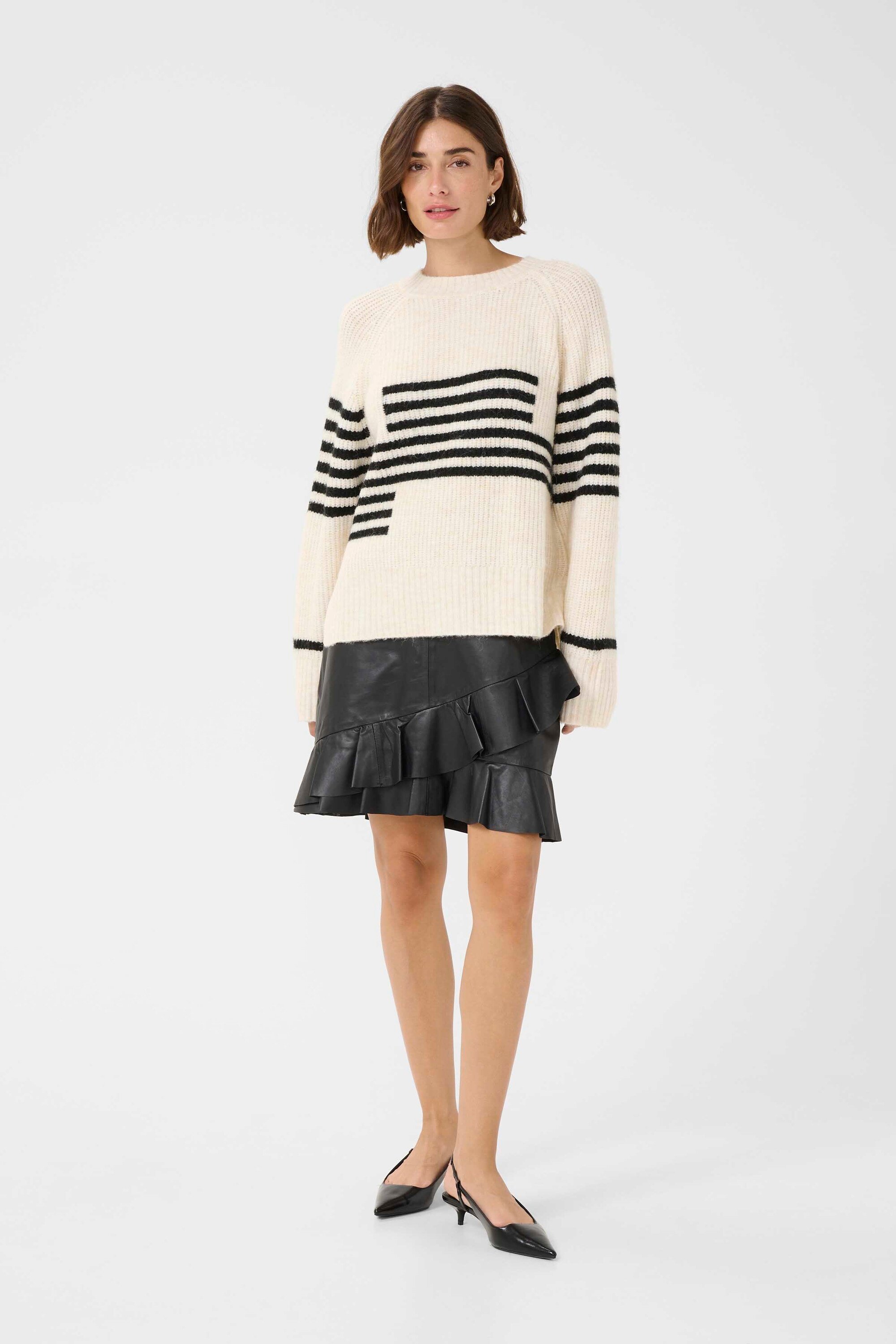 Strickpullover CUnicky Relaxed fit black offwhite