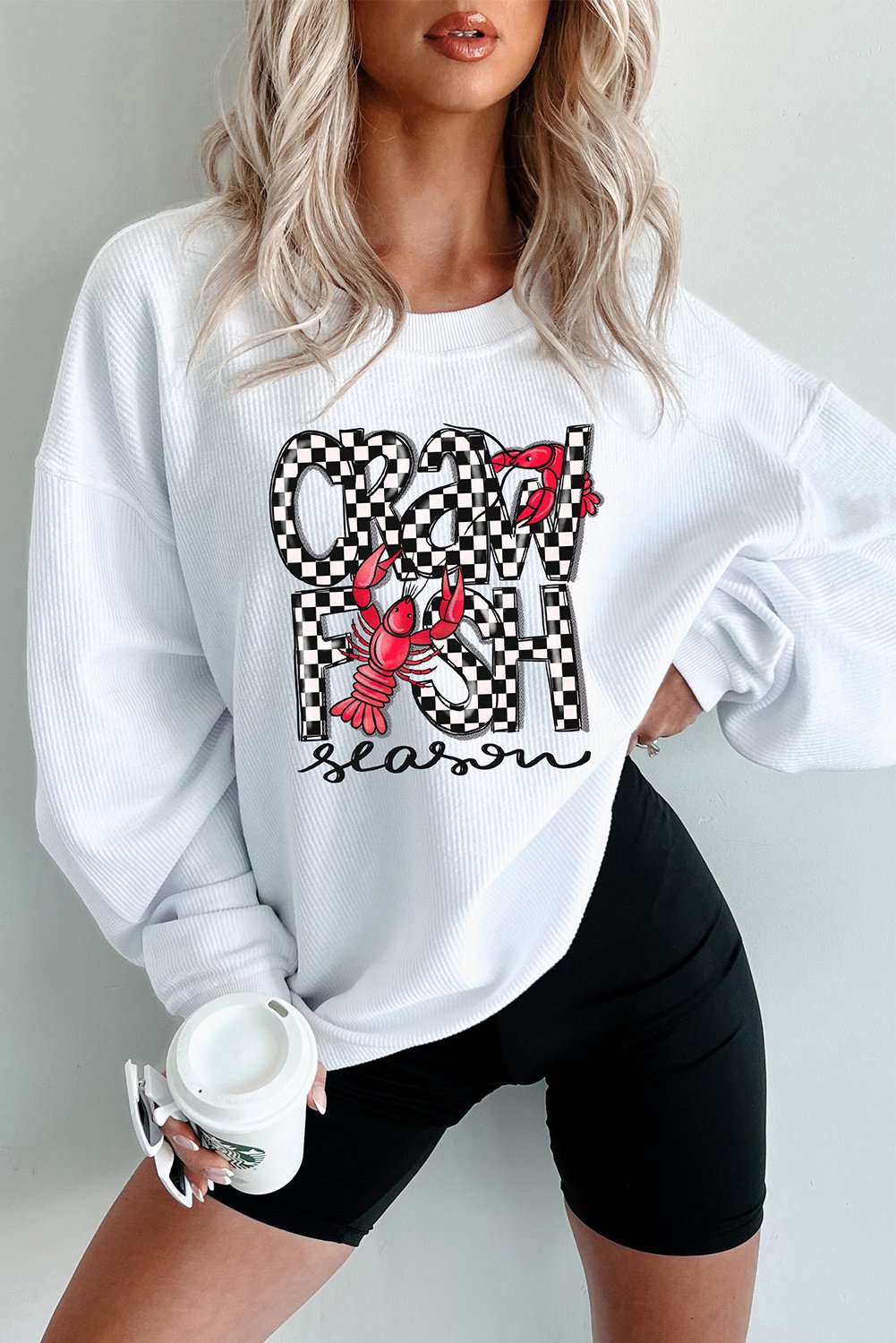 Krebs Saison Waffelstrick Sweatshirt