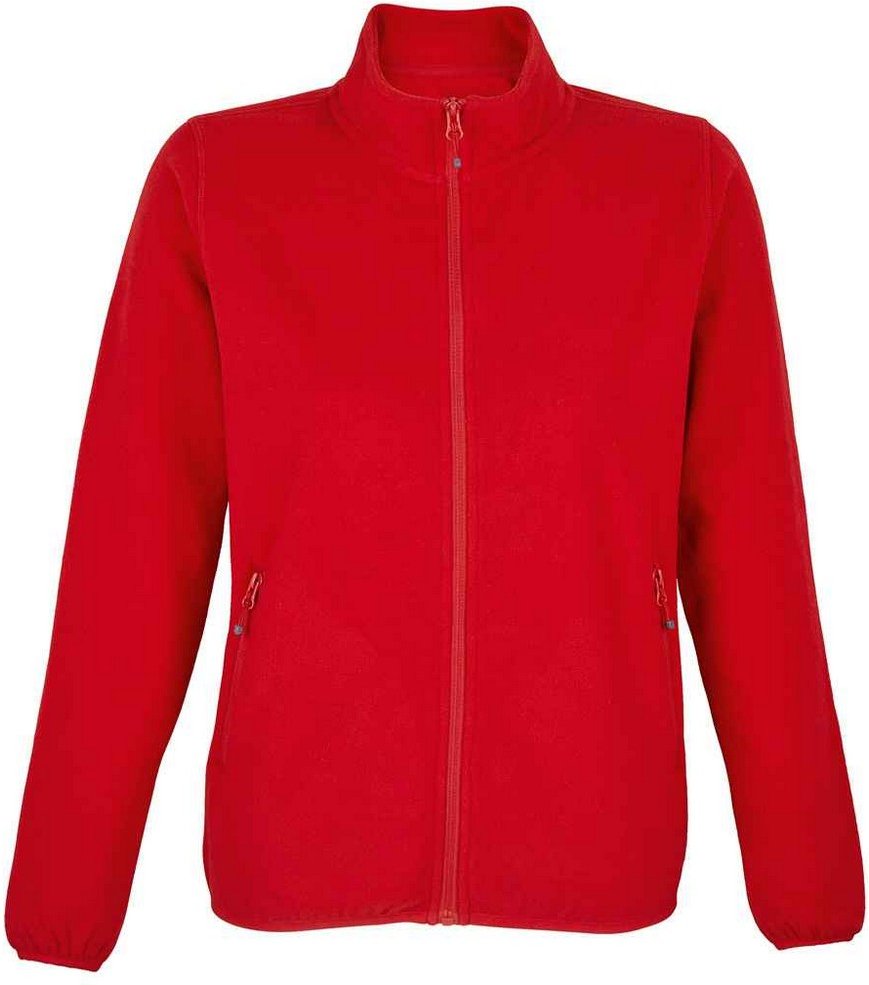 SOLS Womens/Ladies Factor Microfleece Recycled Fleece Jacket (Rot)
