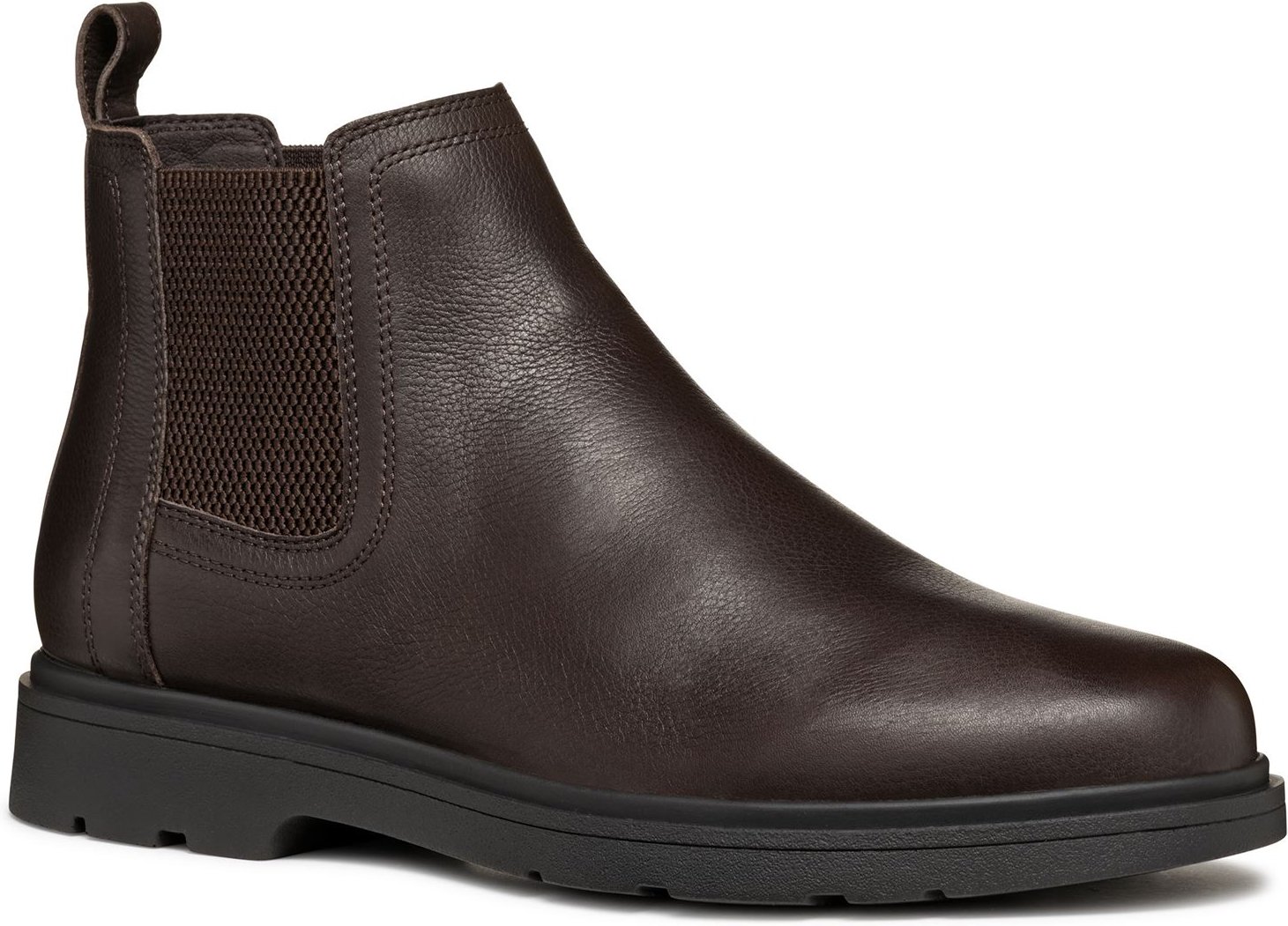 Geox Spherica EC1 C Tumble Leder Herren Braune Stiefel