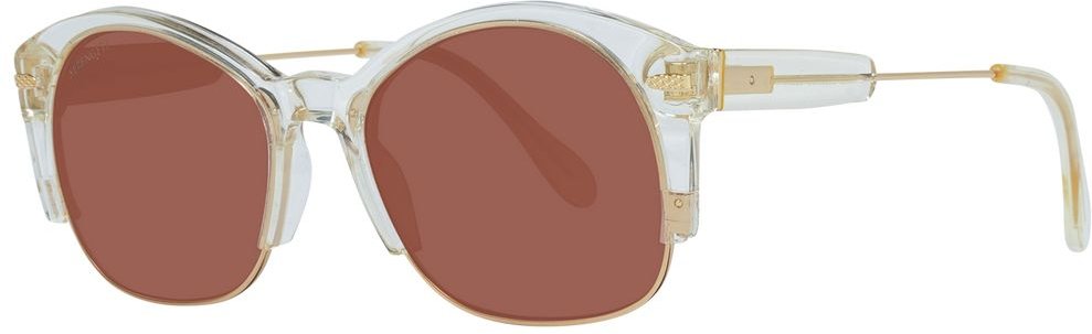 Goldene Acetat- und Metall-Sonnenbrille