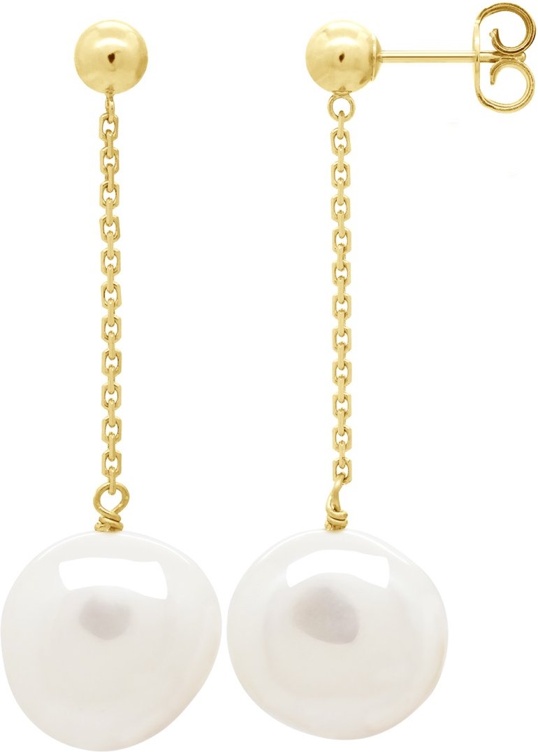 Ohrringe Echte Süßwasser-Zuchtperlen Barock 11-12 mm