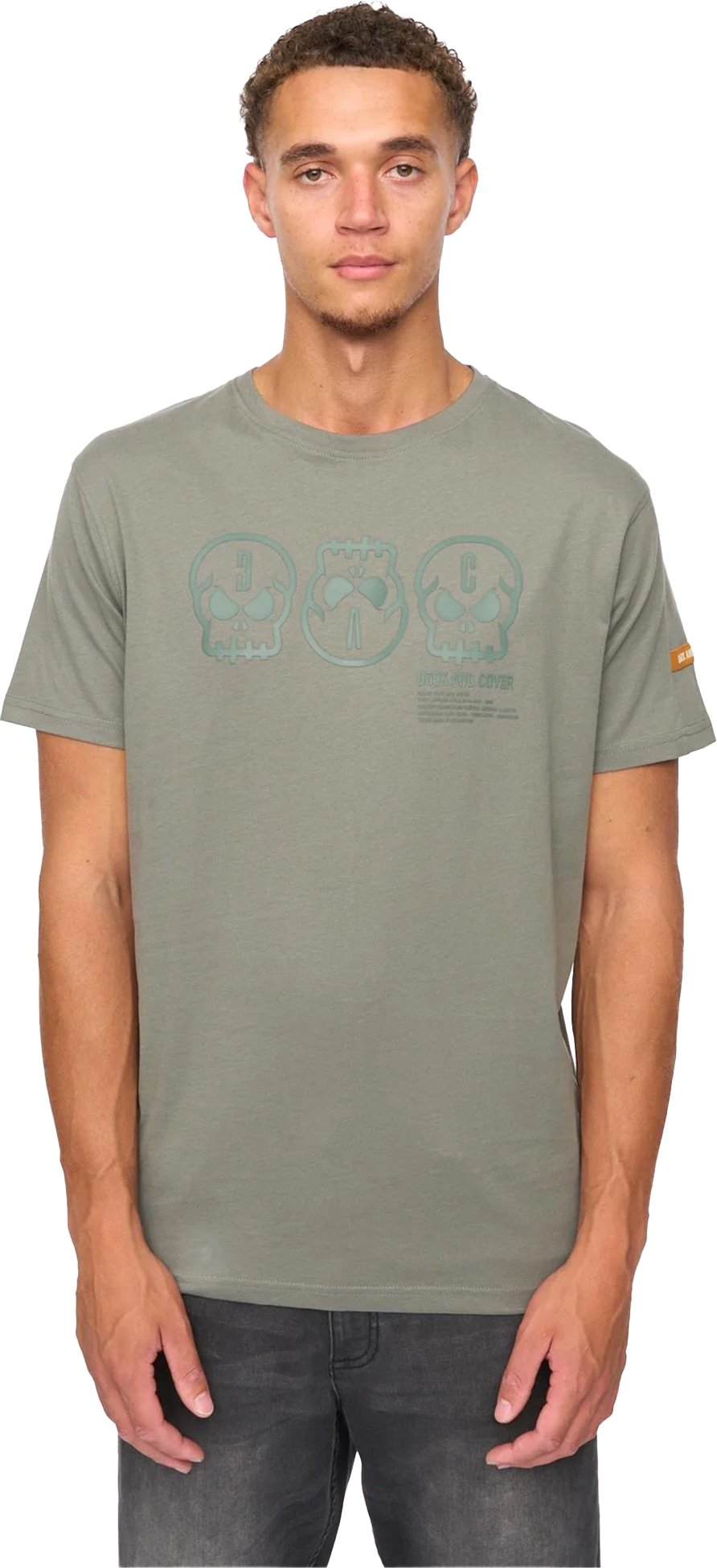 Duck and Cover - "Deltamans" T-Shirt für Herren (Dunkel-Olive)