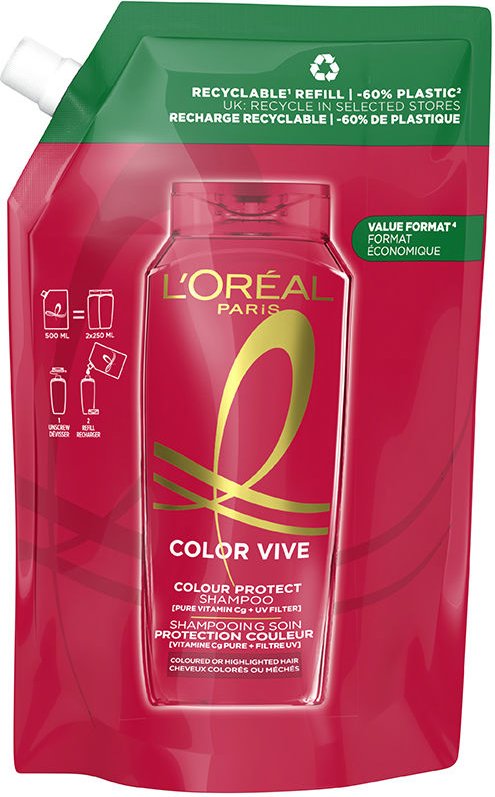 Elvive Color-vive Schutzshampoo Nachfüllpackung Ökopack 500 ml