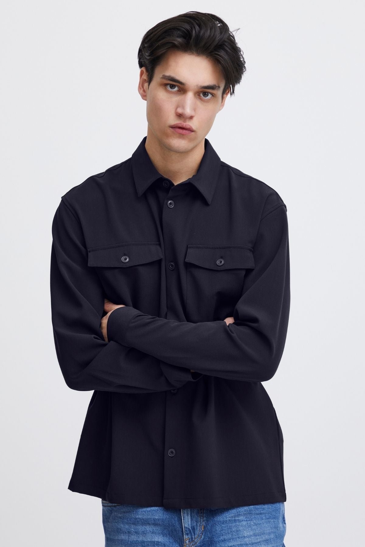 Thumbnail - Chris Overshirt – Dunkles Marineblau