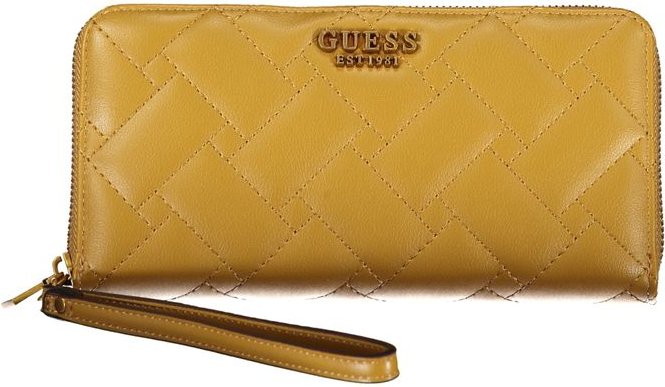 Guess Jeans Gelbe Polyethylen-Brieftasche
