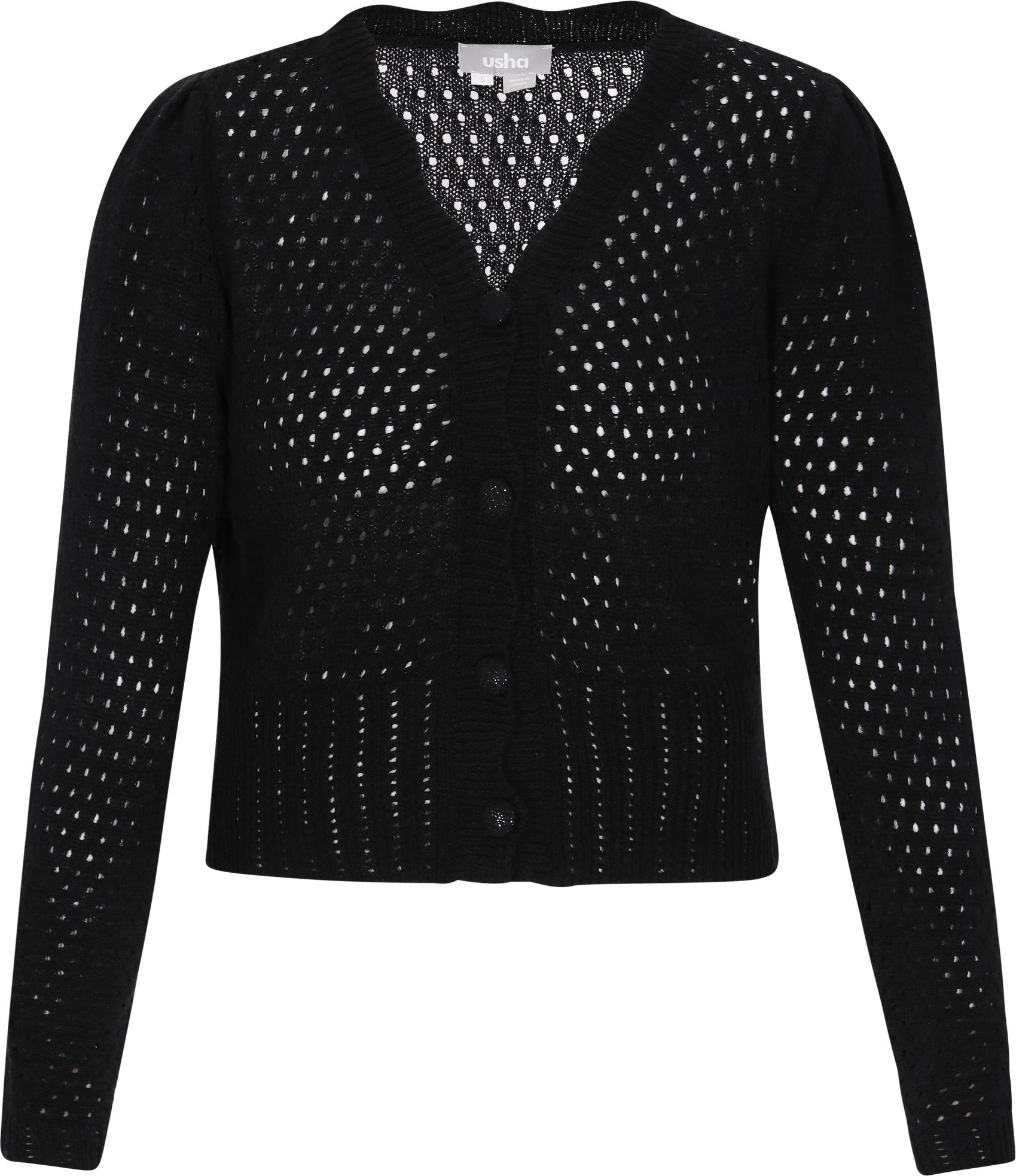 usha Strickjacke Frauen Schwarz