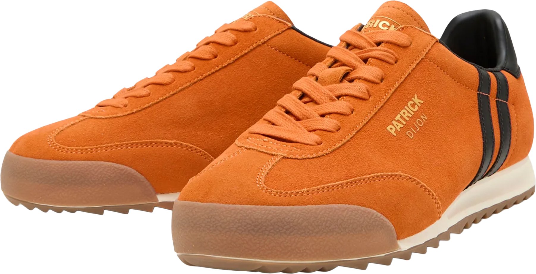 Patrick - "Dijon" Sneaker für Herren, Wildleder (Orange/Schwarz)