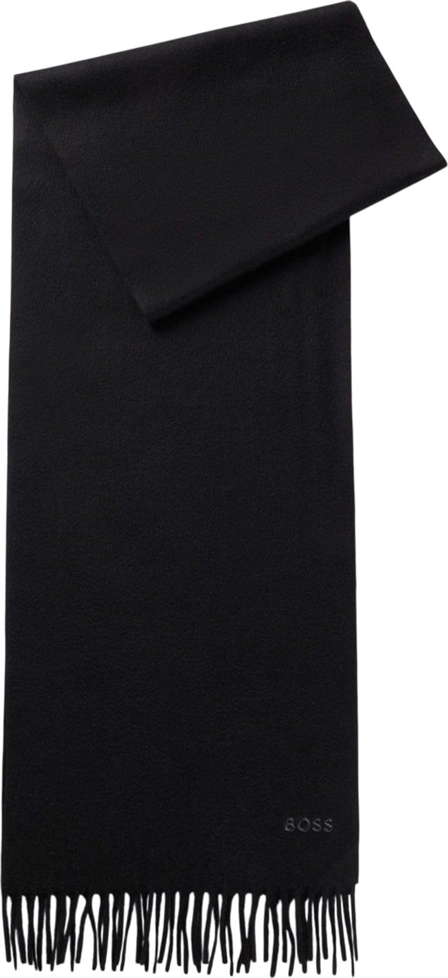 Boss - Schal Gesticktes Logo für Herren (Schwarz)