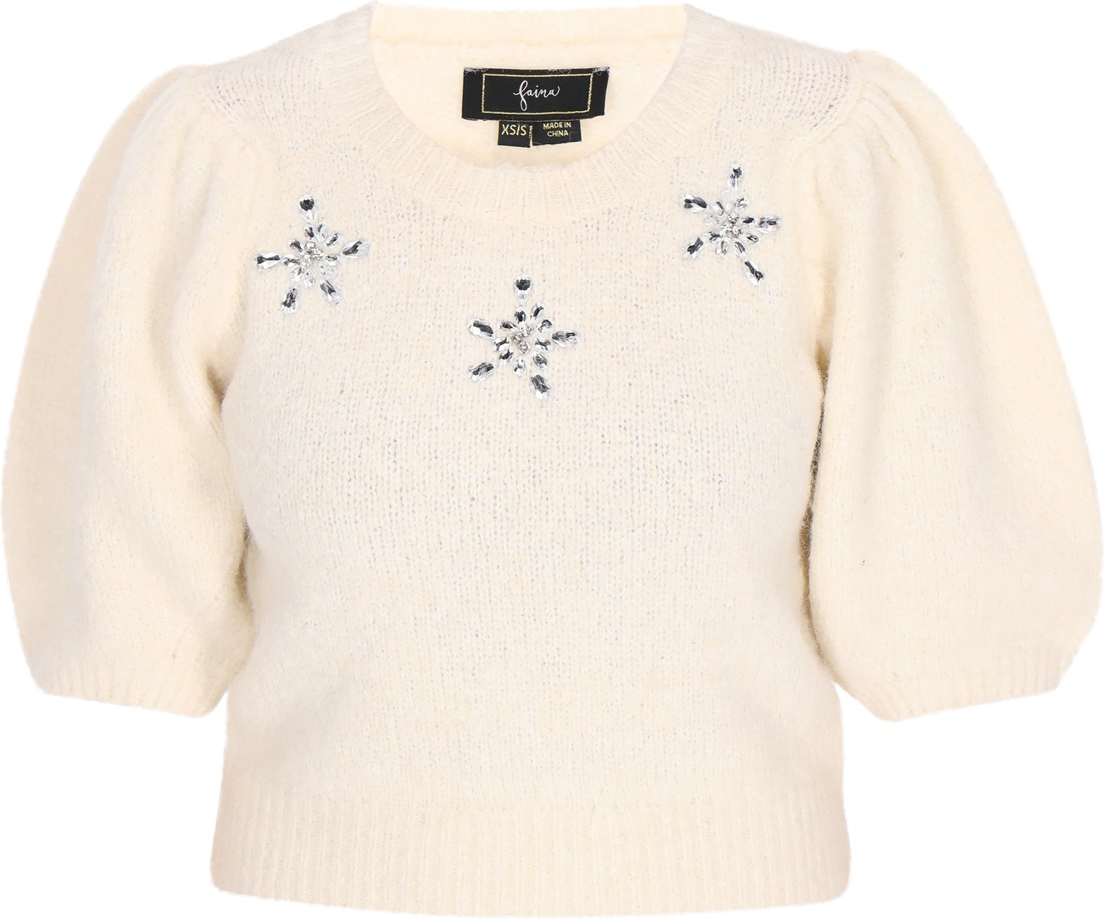 Faina Pullover Frauen cremefarben