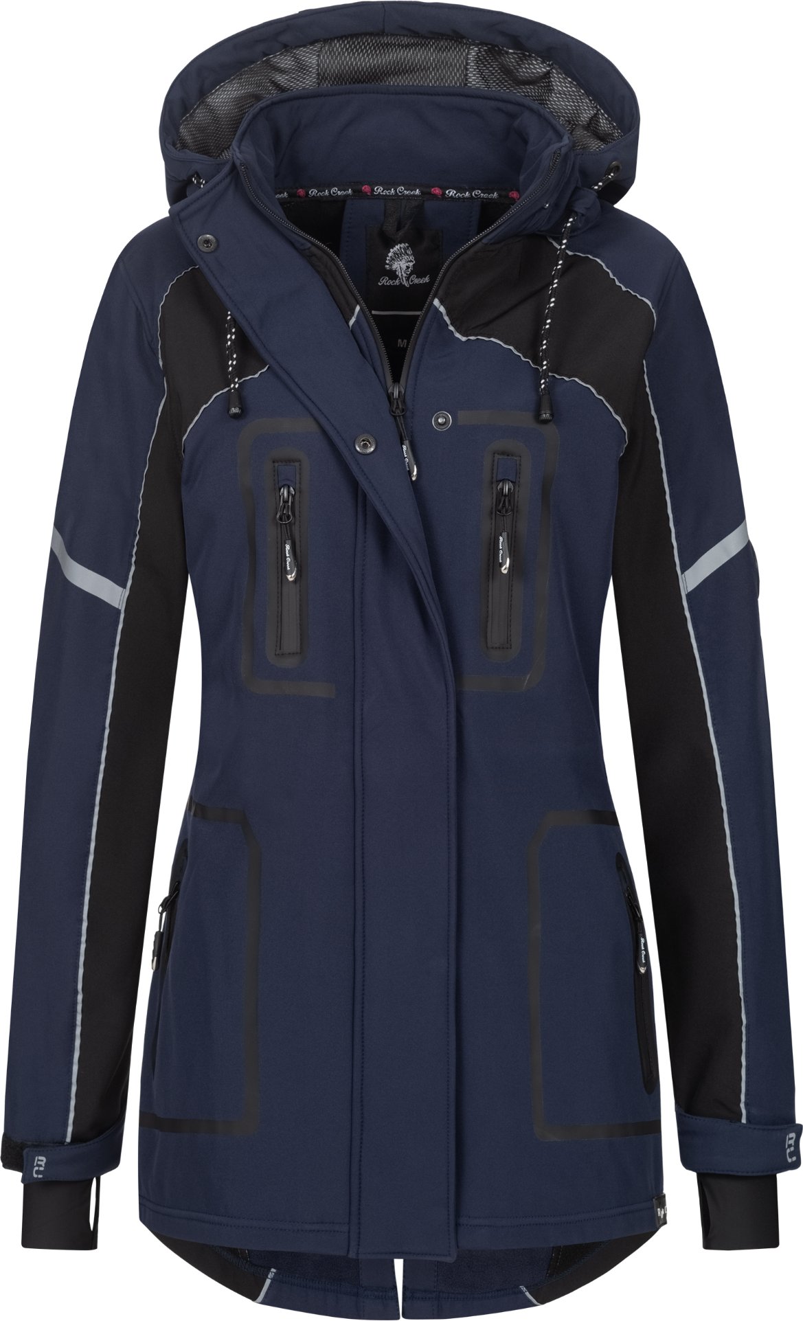 Rock Creek Softshelljacke Navy