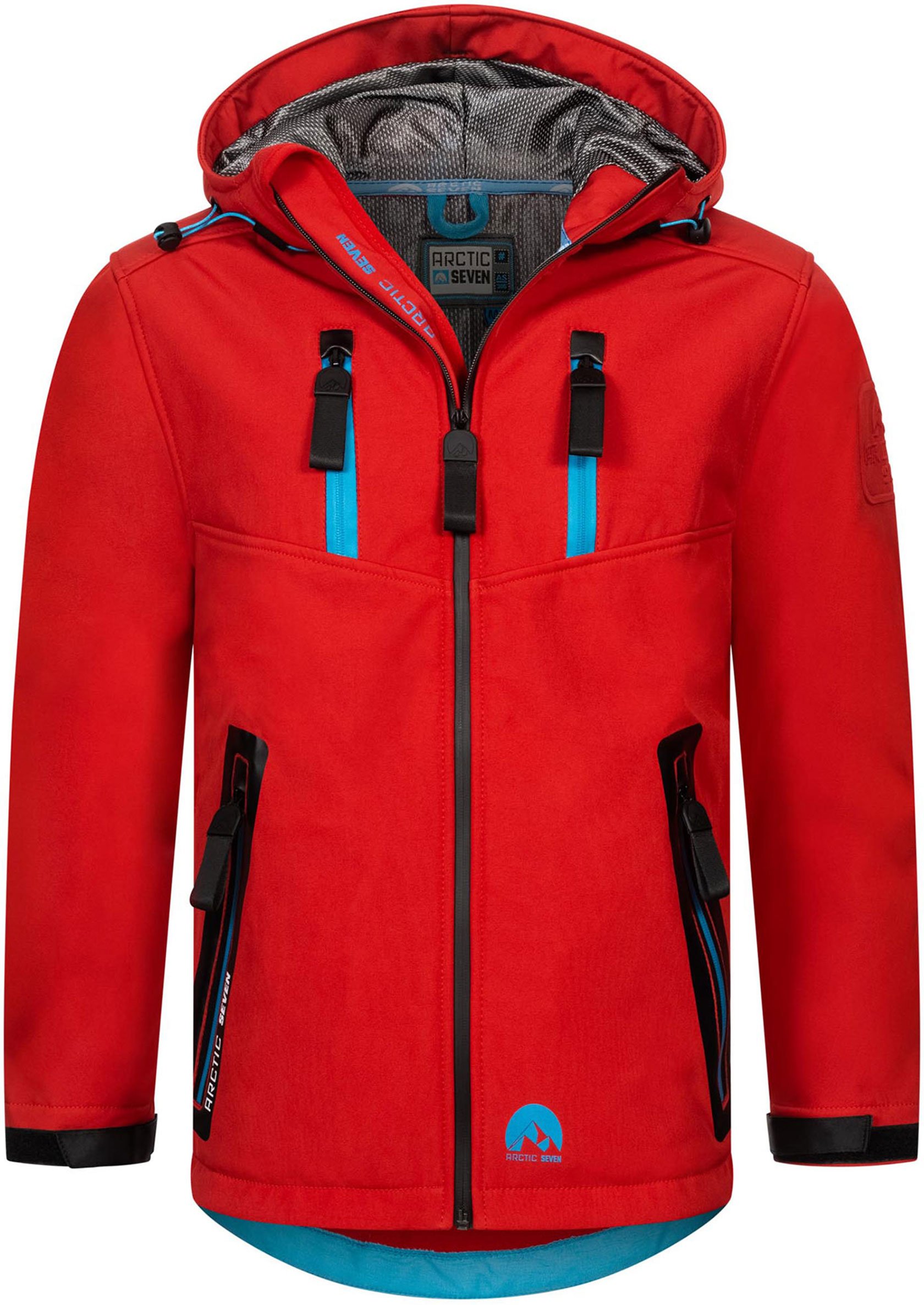 Arctic Seven Herren Softshell Jacke AS-306 – Outdoor Funktionsjacke, wasserabweisend, winddicht