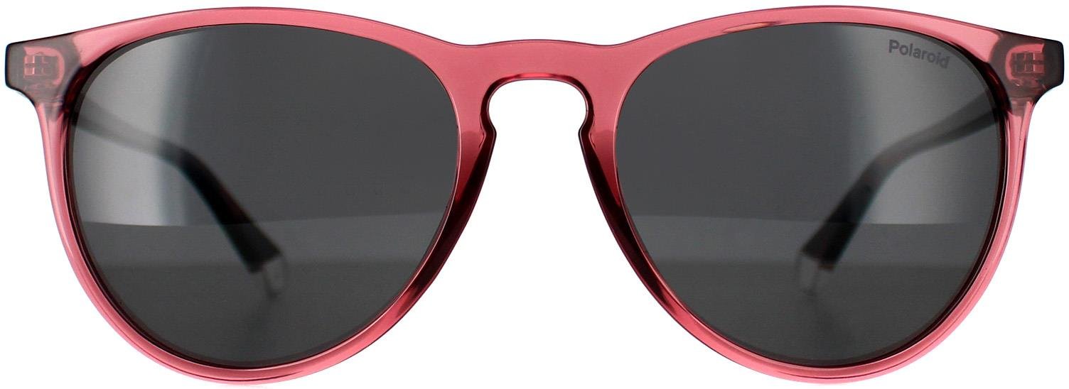 Polaroid Rectangle Unisex Transparent Violett und Havanna Grau Polarisiert PLD 4152/S