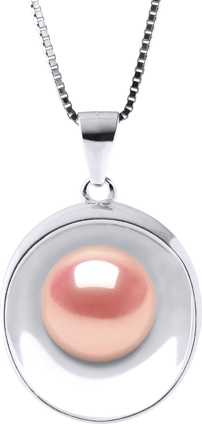 REFLECTIONS Halskette Süßwasserperle 9-10 mm Rosa 925
