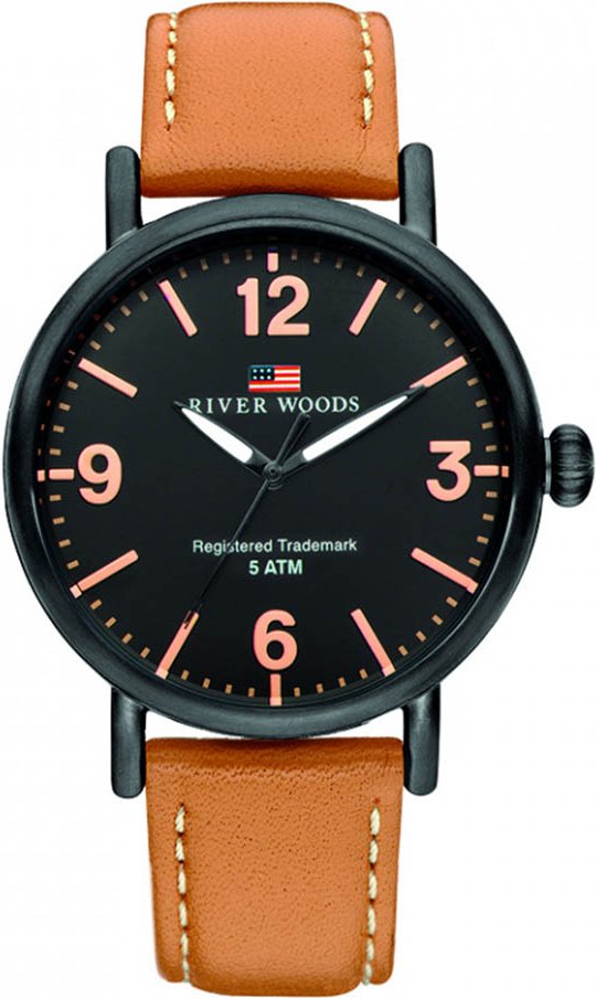 River Woods Delaware Braun Herren Armbanduhr RW420036