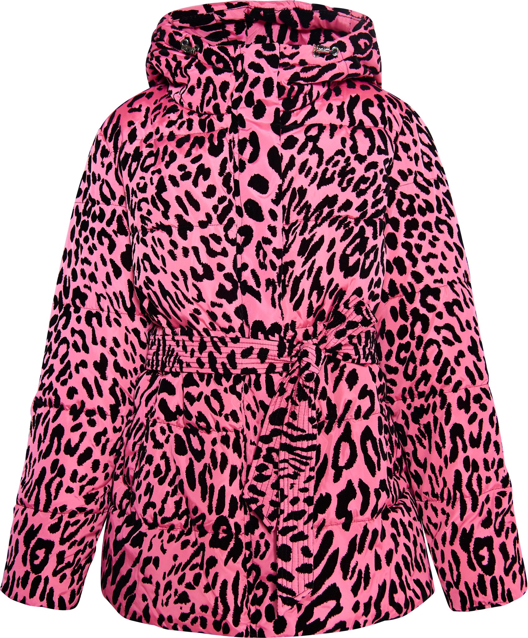Faina Steppjacke mit Leo-Print Damen Rosa Löwe