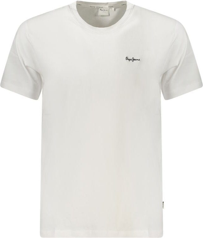 Pepe Jeans Weißes Baumwoll-Herren-T-Shirt